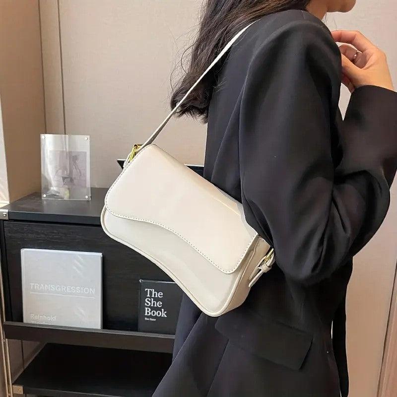 Minimalist Curved Shoulder Bag