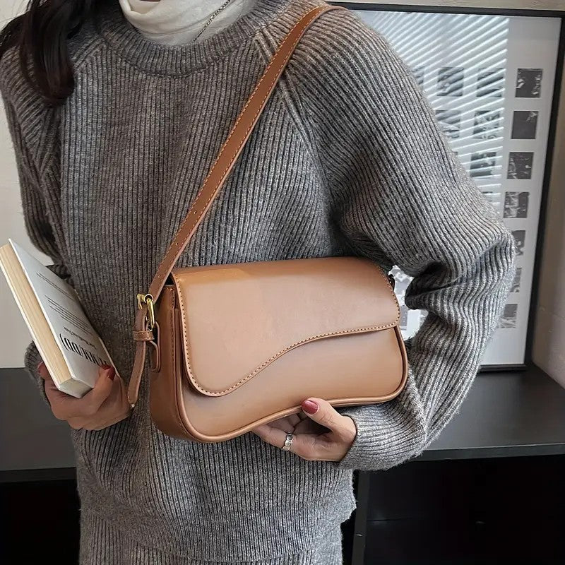 Minimalist Curved Shoulder Bag
