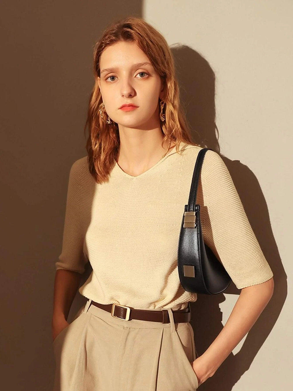Soft Arc Shoulder Bag