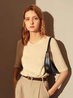 Soft Arc Shoulder Bag