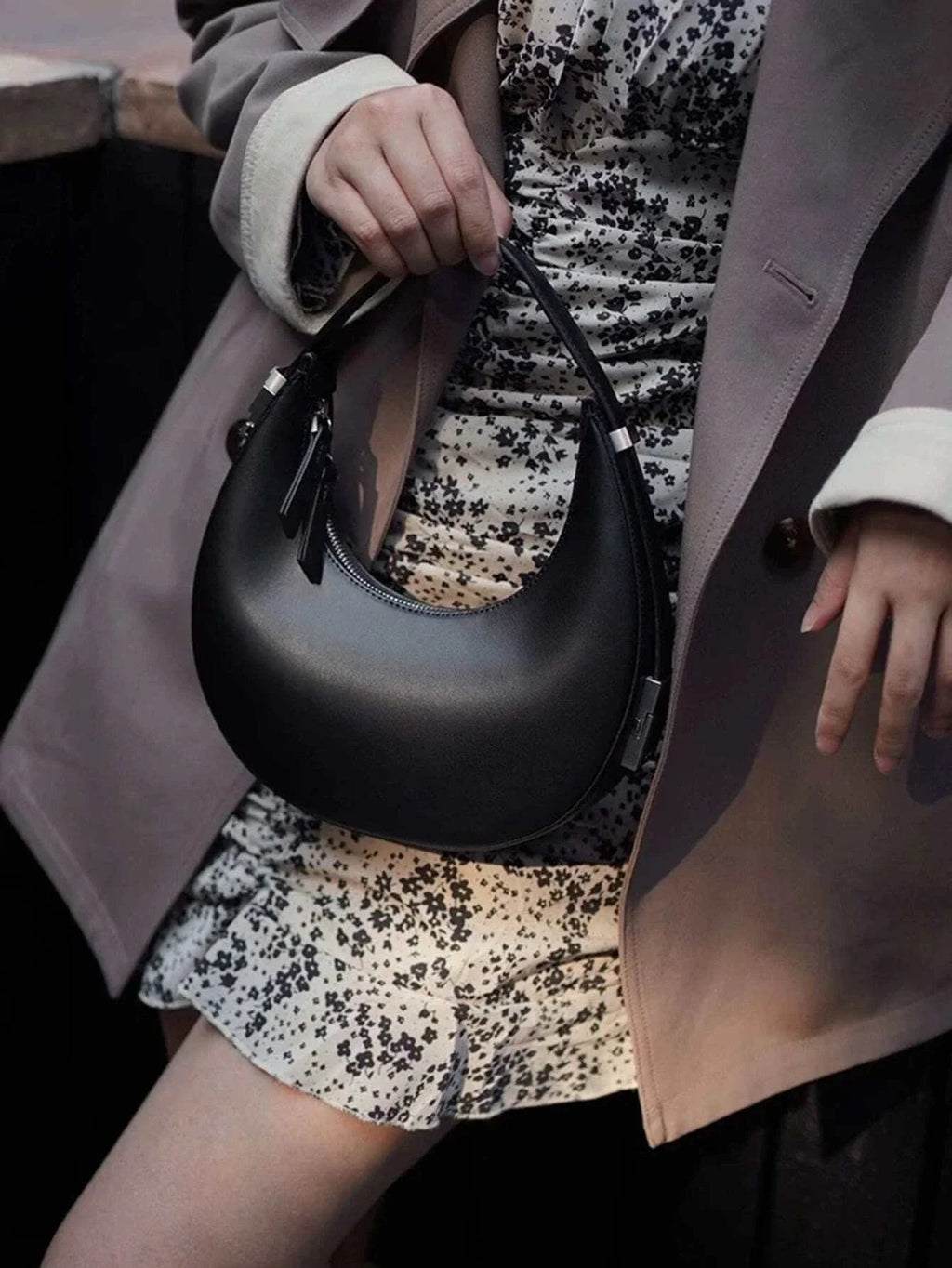 Soft Arc Shoulder Bag