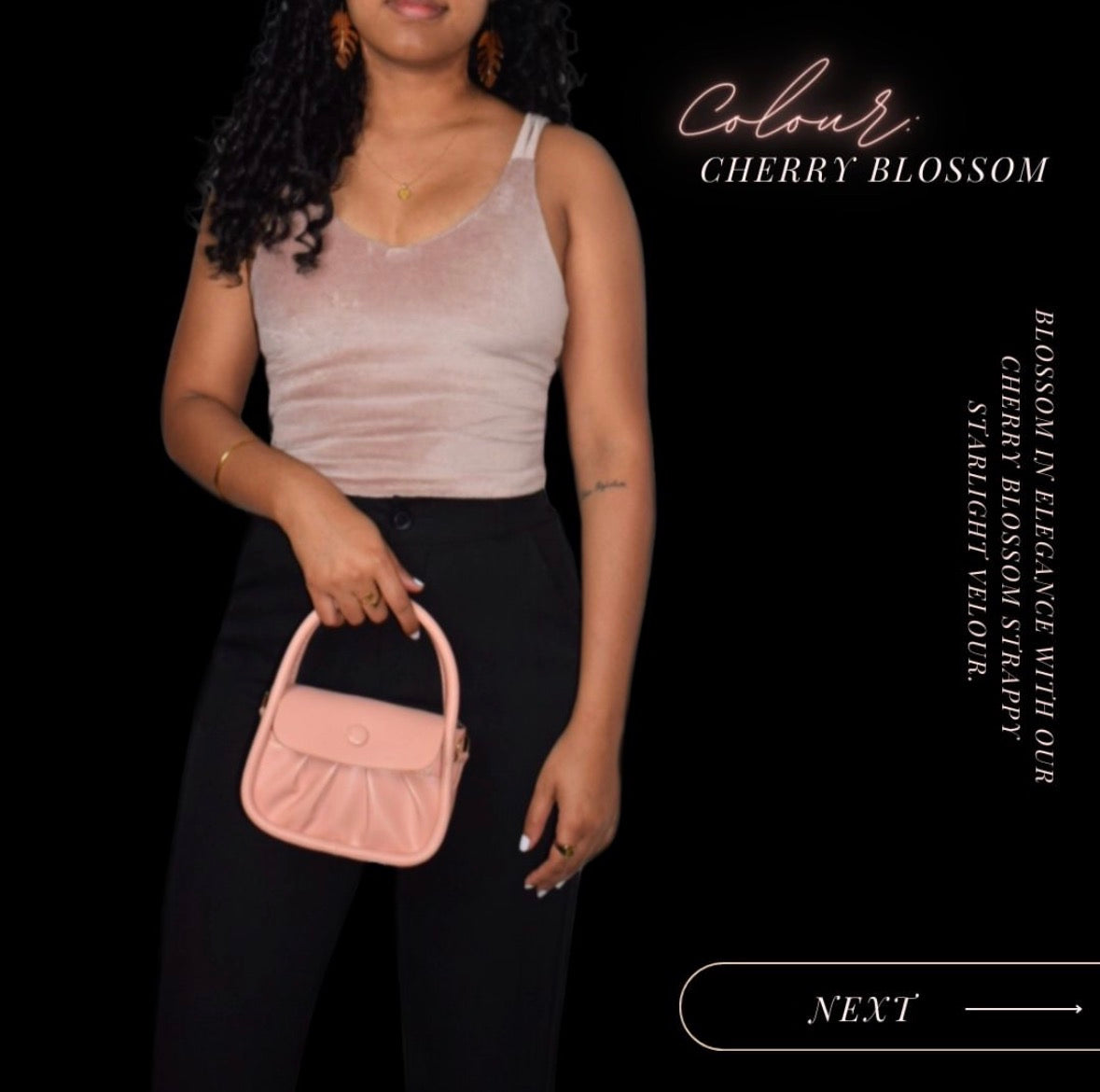 Strappy Starlight Velour Top