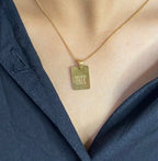 Stainless Steel Quote Necklace