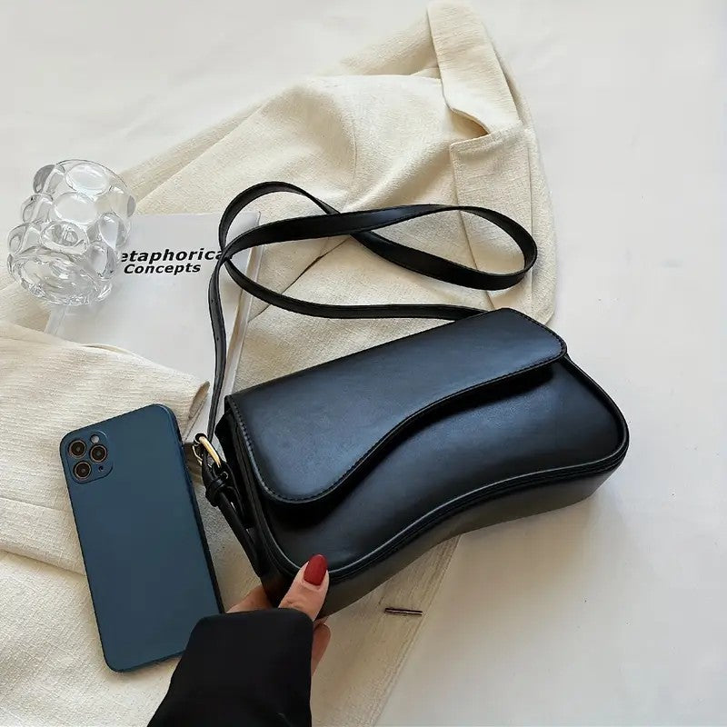 Minimalist Curved Shoulder Bag