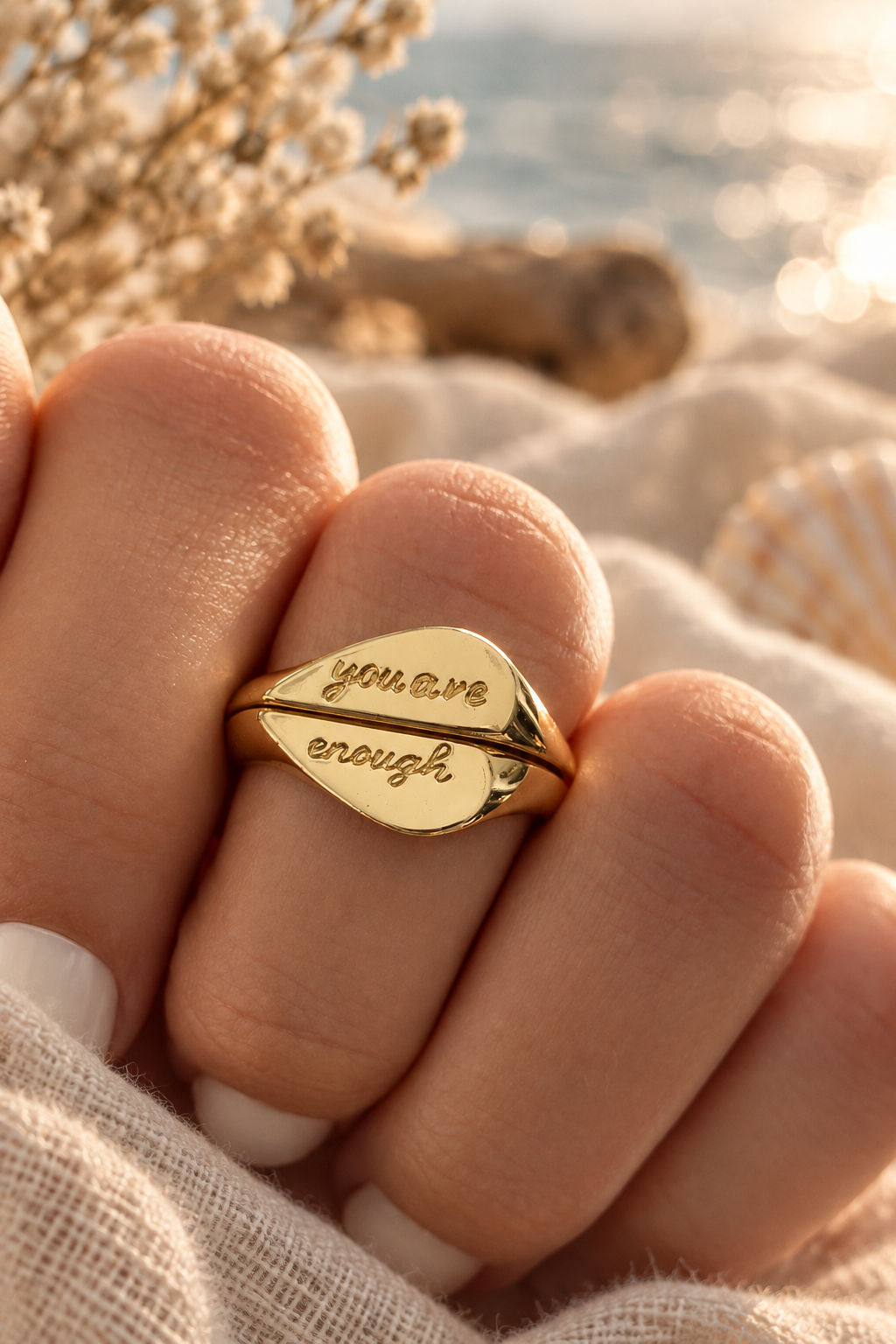 You are Enough Ring Set