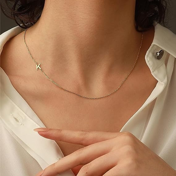 Stainless Steel Initial Necklace