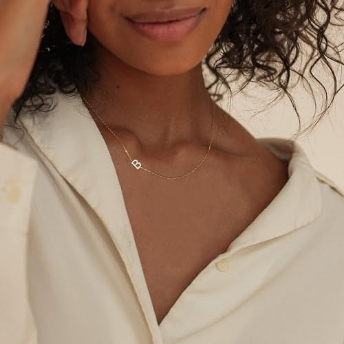 Stainless Steel Initial Necklace