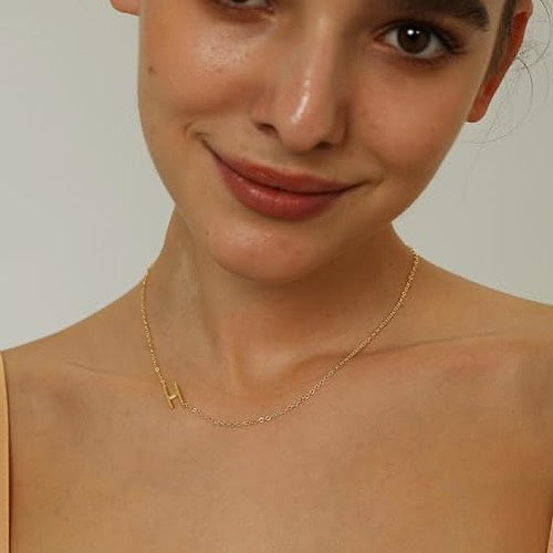 Stainless Steel Initial Necklace