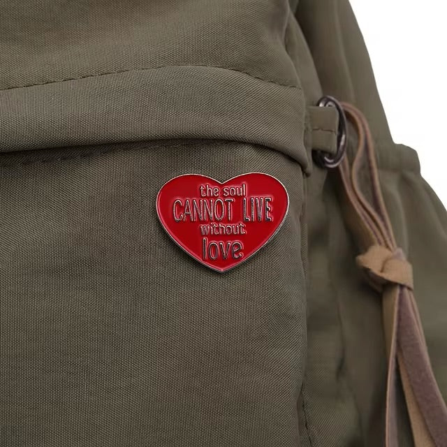 "The Soul Cannot Live Without Love" Enamel Pin
