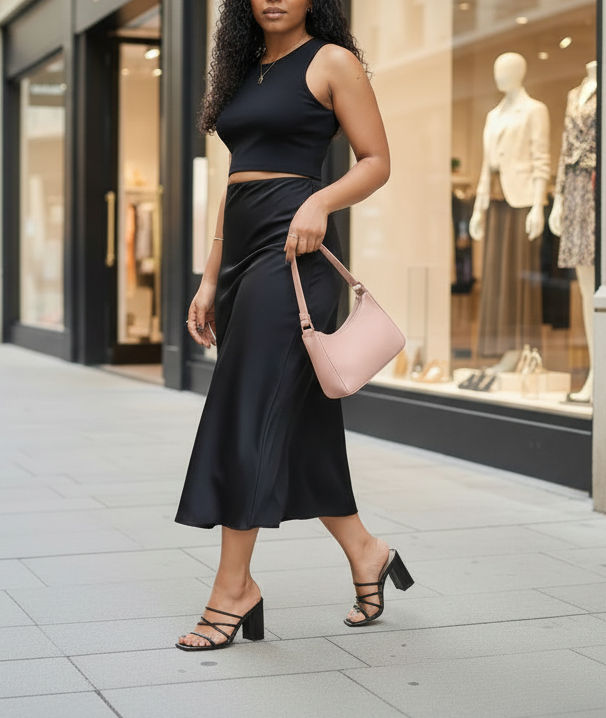 Strappy Square Heels