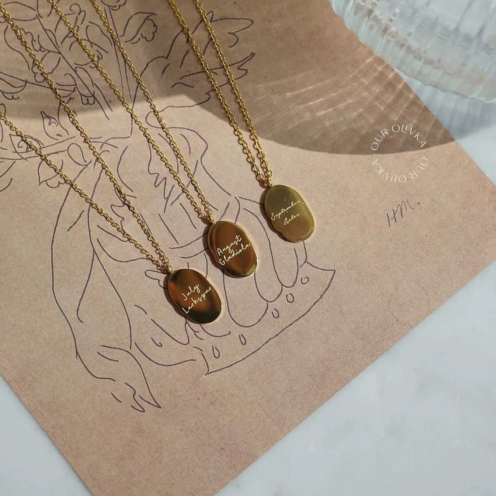 Birth Month Flower Necklace