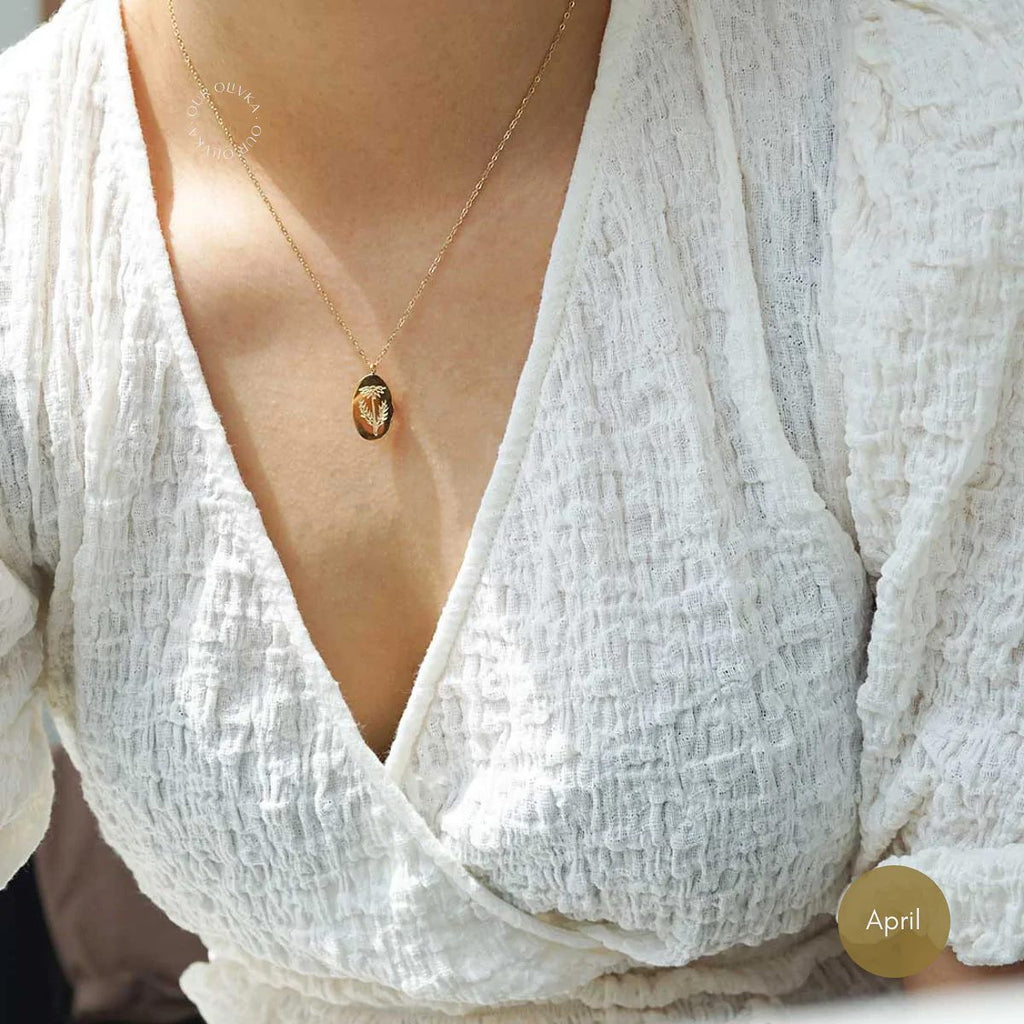 Birth Month Flower Necklace
