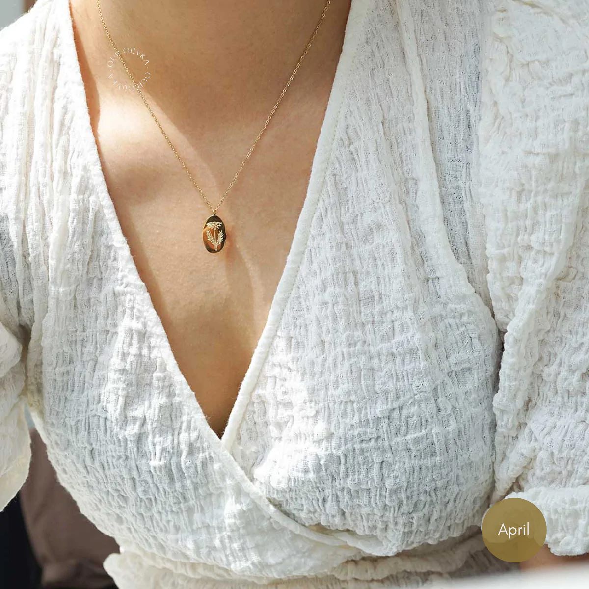 Birth Month Flower Necklace