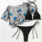 3 Piece Butterfly Bikini Set