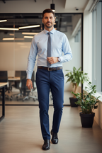 Gabardine Trousers