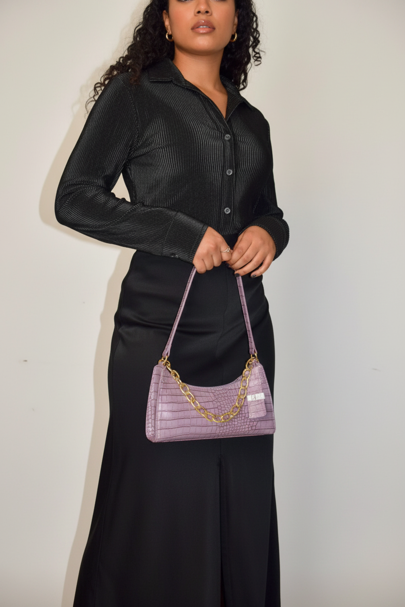 Everlight Pleated Shirt - Elegant Women's Pleated Shirt (Made in Mauritius)