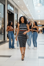 Stripe Midi Bodycon Dress