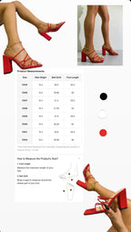 Strappy Square Heels
