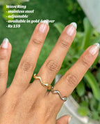 Adjustable Wave Ring