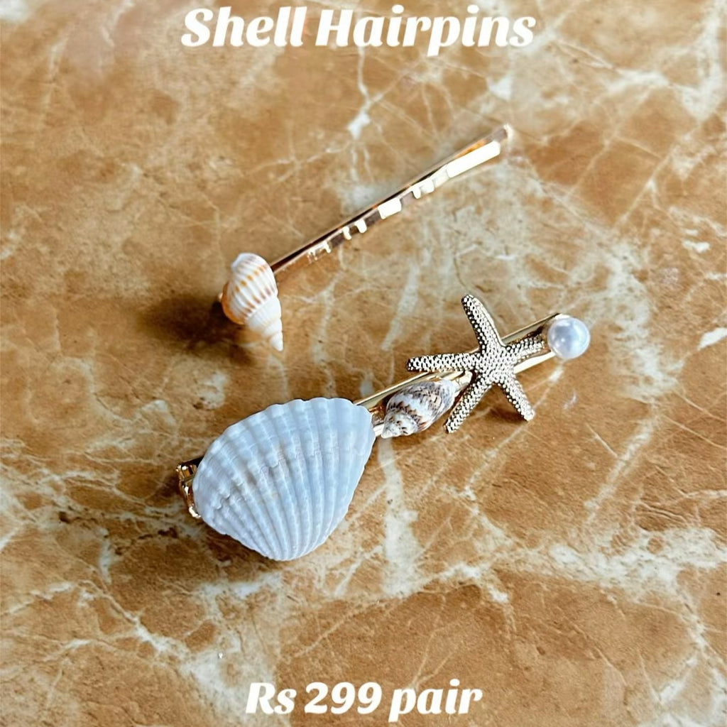 Sea Shell Hairpin Set