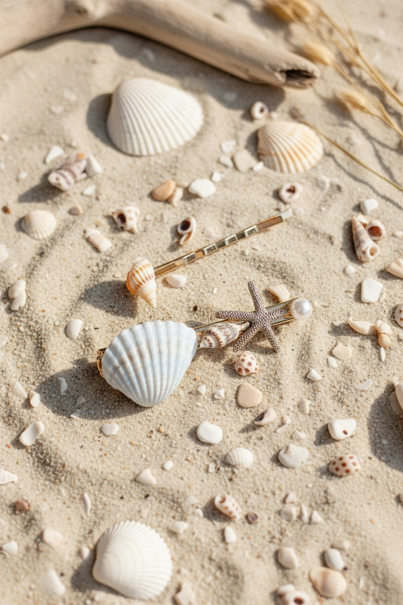 Sea Shell Hairpin Set