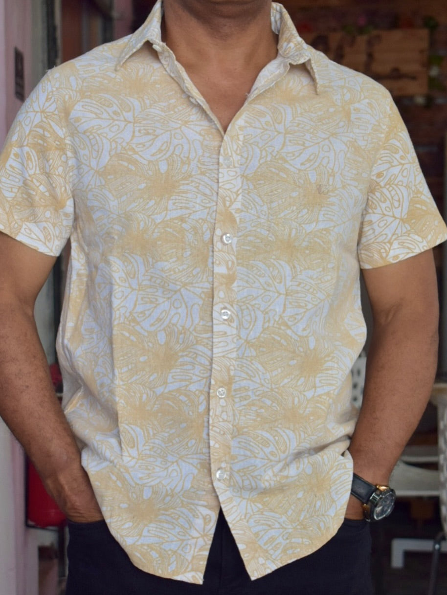 Printed Linen Shirt