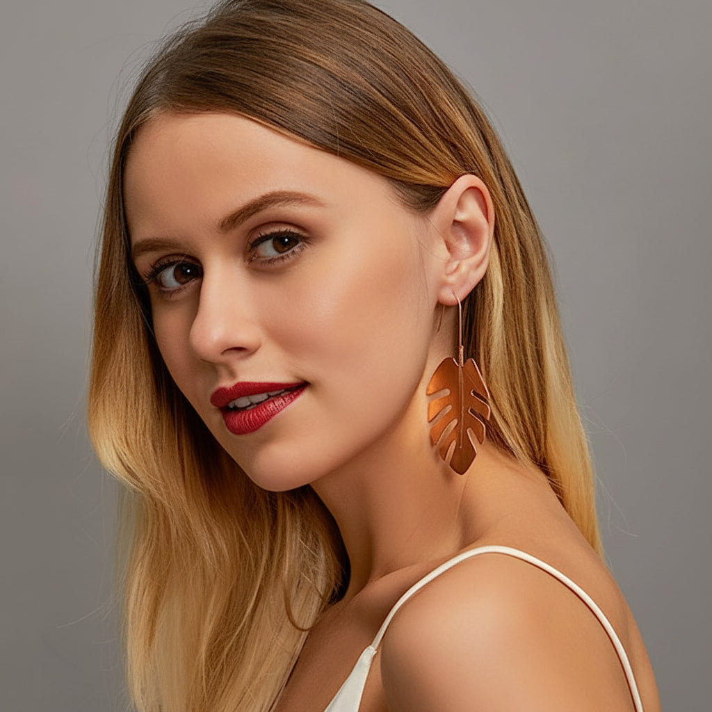 Monstera Earrings
