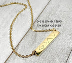 God Is Greater Than Your Highs & Lows Necklace – Faith Necklace