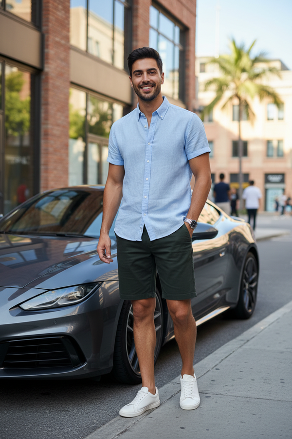 Gabardine Shorts