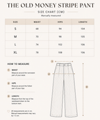 The Old Money Stripe Pant - Linen Pinstripe Wide Leg Trousers