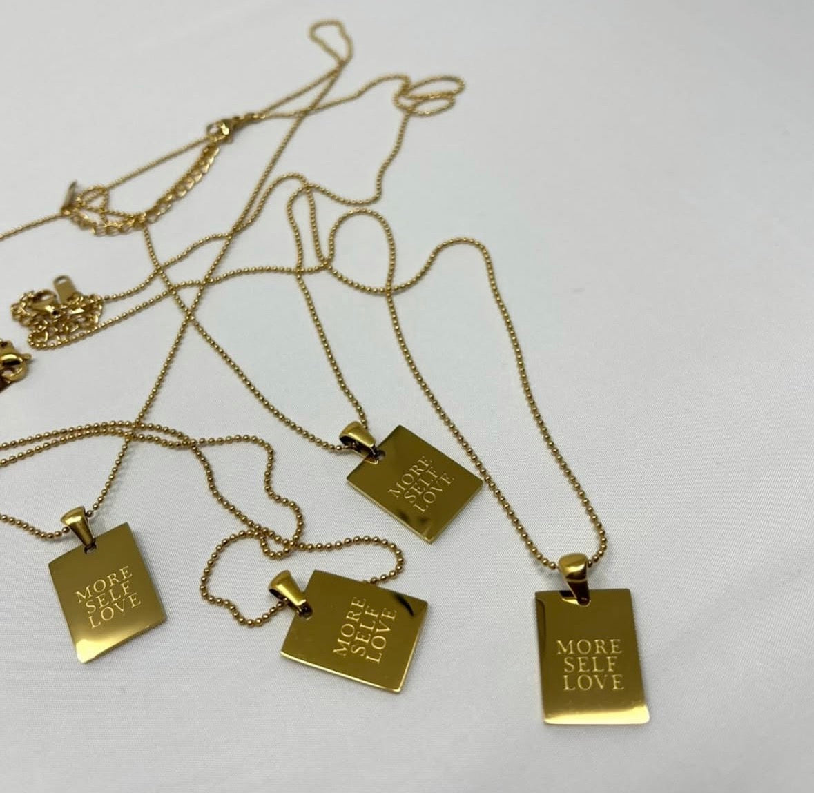 Stainless Steel Quote Necklace