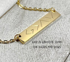God Is Greater Than Your Highs & Lows Necklace – Faith Necklace