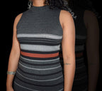 Stripe Midi Bodycon Dress
