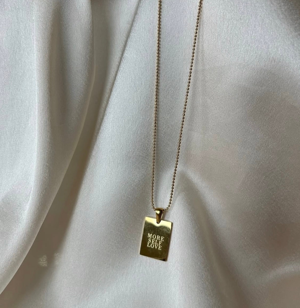 Stainless Steel Quote Necklace