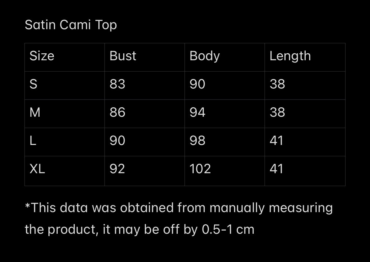 Satin Cami Top
