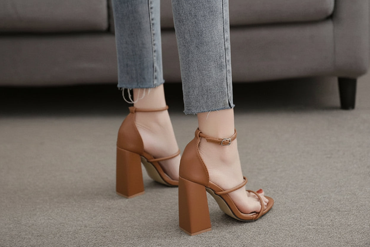 City Brown Heels