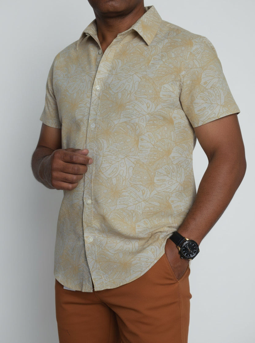 Printed Linen Shirt