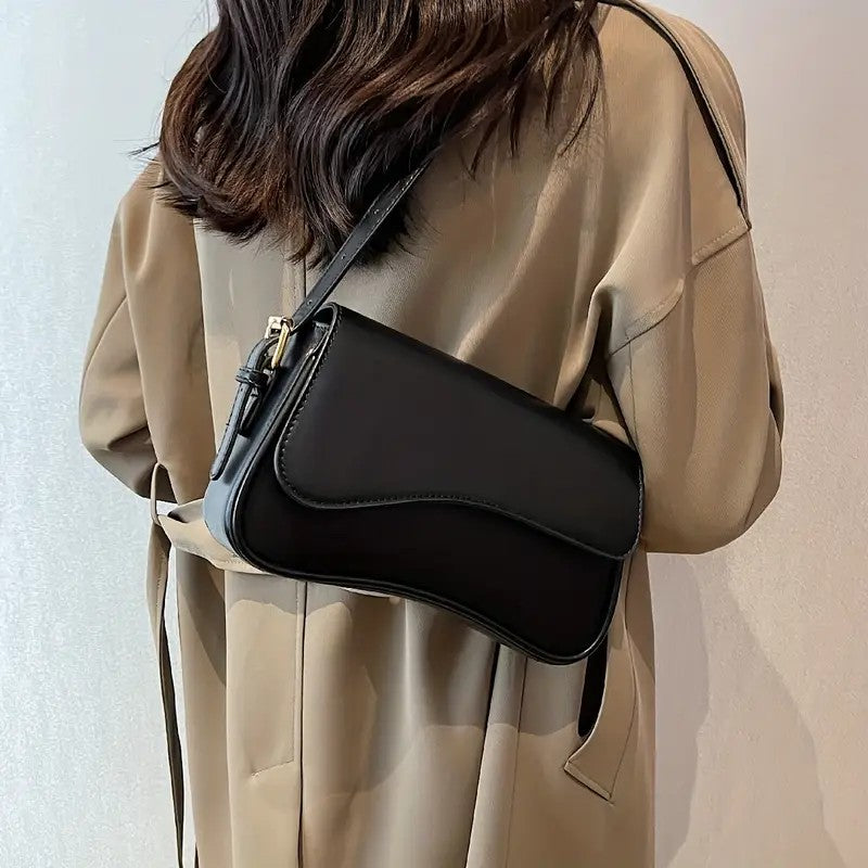Minimalist Curved Shoulder Bag