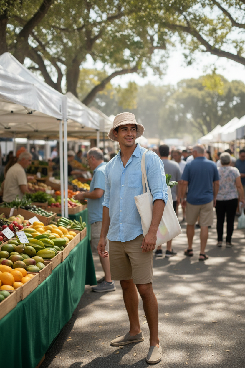 Beige bucket hat men - market