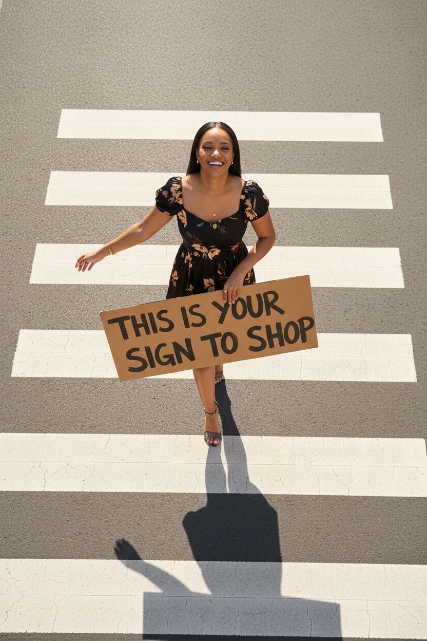 Black Floral - Smiling Crosswalk