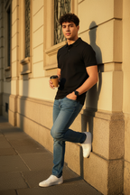 Black Polo Wall Shot V1