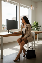 Brown Skirt Office 2