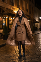 Camel Co-ord - Happy Candid Winter Street