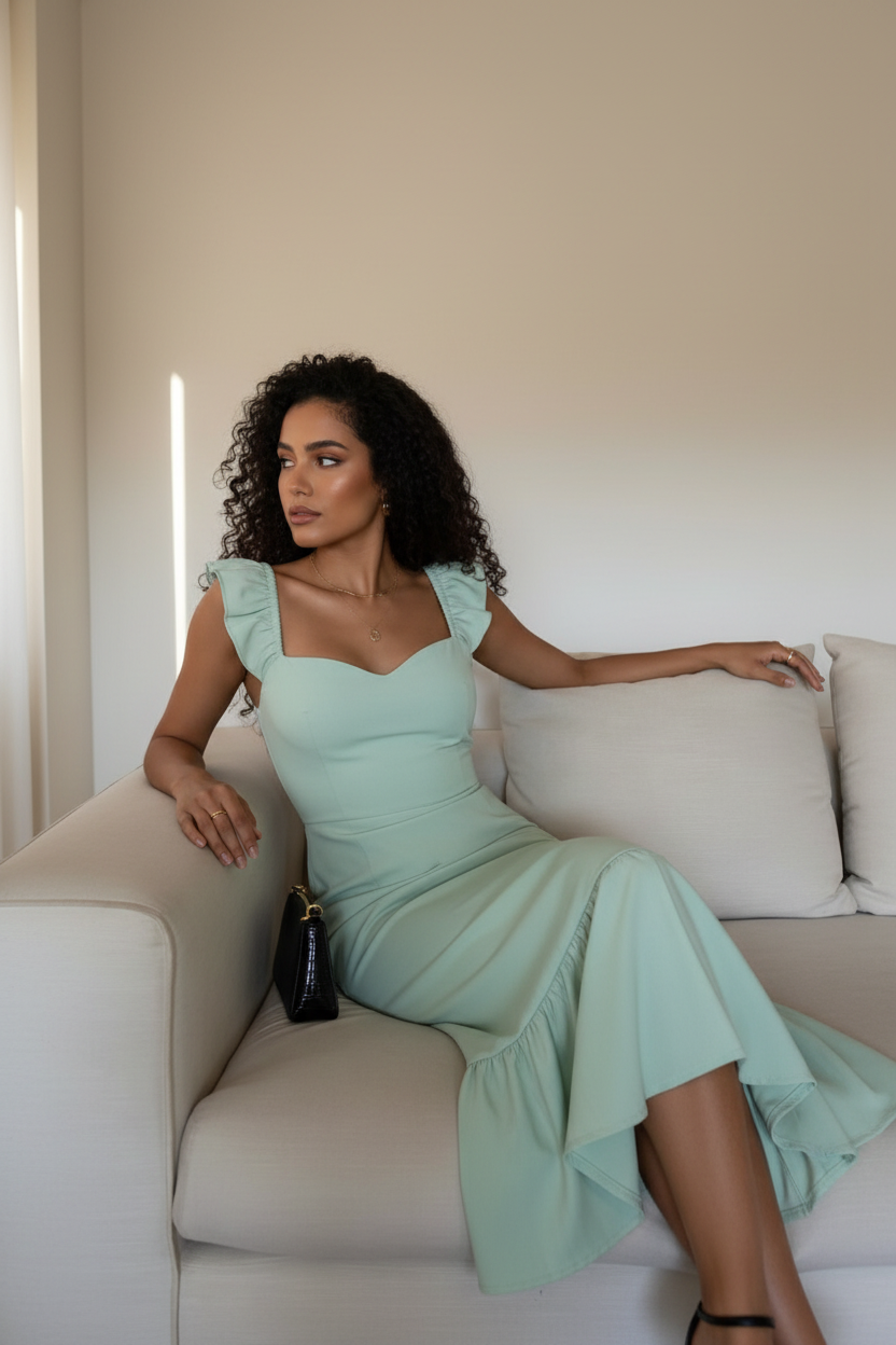 Clear Day sofa fashion ad