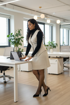 Cream Co-ord - Active Office No Coat