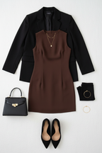 Flat Lay Black Blazer