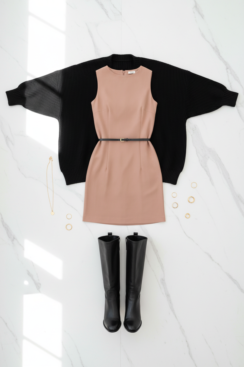 Flat Lay Cardigan Rose