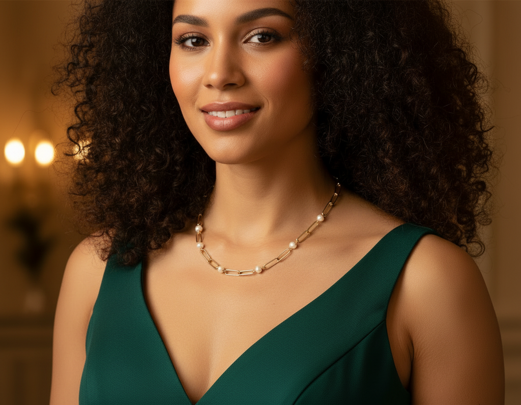 Pearly Chain Necklace