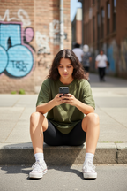 GenZ Woman Steps