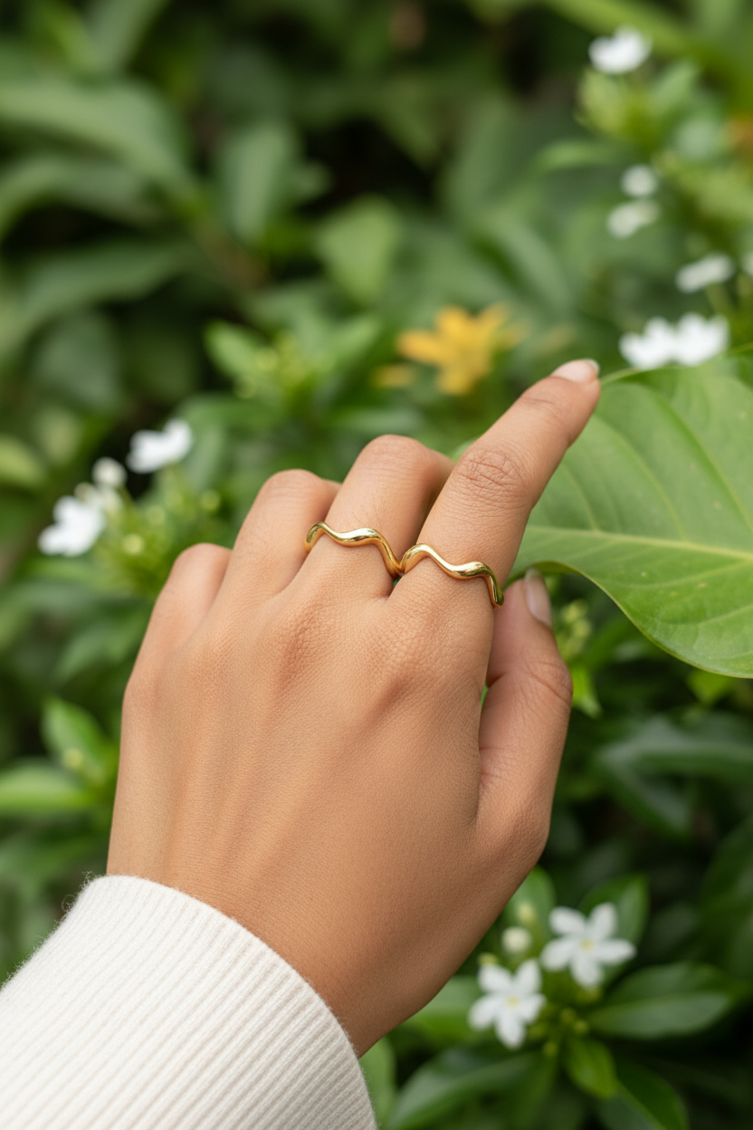 Gold & Silver Stacked